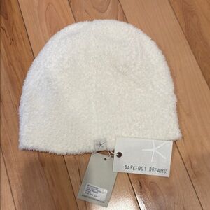 Barefoot Dreams Cozy Knit White Beanie